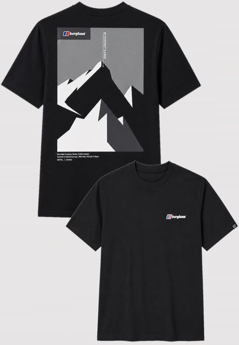 Berghaus Everest Mountain Ridge T-Shirt in Black - Image 1